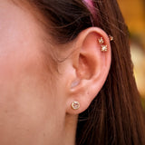Rose Cut Diamond Studs [0.38ctw]