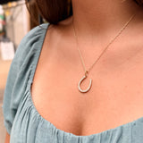 Large Horseshoe "Love My Life" Charm