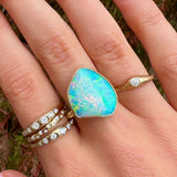 14k 4.62ct Australian Opal Ring