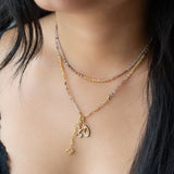 Initial Letter Charm with Diamond