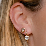 The Emerald Bezel Studs