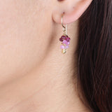 Mini Gemstone Pod Cluster Earrings