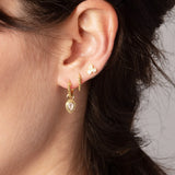 White Topaz Ellis Huggies