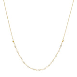 Oval Freshwater Pearl Tied Necklace
