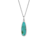 Alina Drop Bezel Necklace with Stone