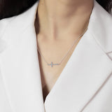 Sideways Cross Necklace