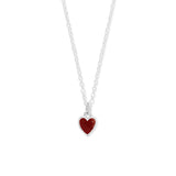 Belle Heart Necklace with Stone
