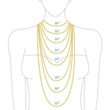 2mm Delicate Paperclip Chain Necklace