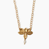 Sylve Necklace W/ Citrine and Pearl