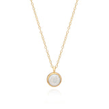 Small Coin Pearl Necklace