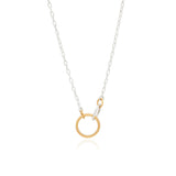 Gold Plated Intertwined Circles Necklace
