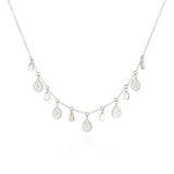 SS Teardrop Charm Necklace (Disc)