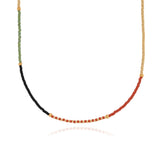 Pasi Earth Beaded Necklace- 22"