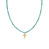 Turquesa Cross Necklace