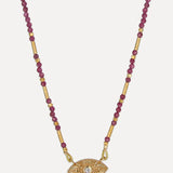Ruby Ajna Beaded Necklace
