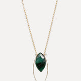Emerald Mona Necklace
