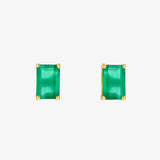 Amalfi Green Onyx Emerald-Cut Studs