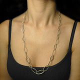 Graduated Leaf Shape Chain Necklace