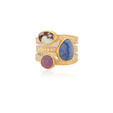 Multi Stone Faux Stack Ring (Disc)