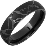 6mm High Country Blk Ceramic Domed Band