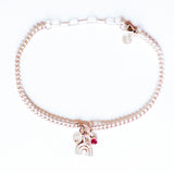 Rainbow Paillette Gem Bracelet