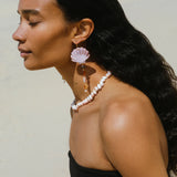 Scallop Drop Earrings