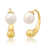 Pearl and Gold Teardrop Earring