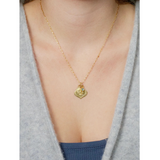 Hatha Charm Necklace - Aquamarine