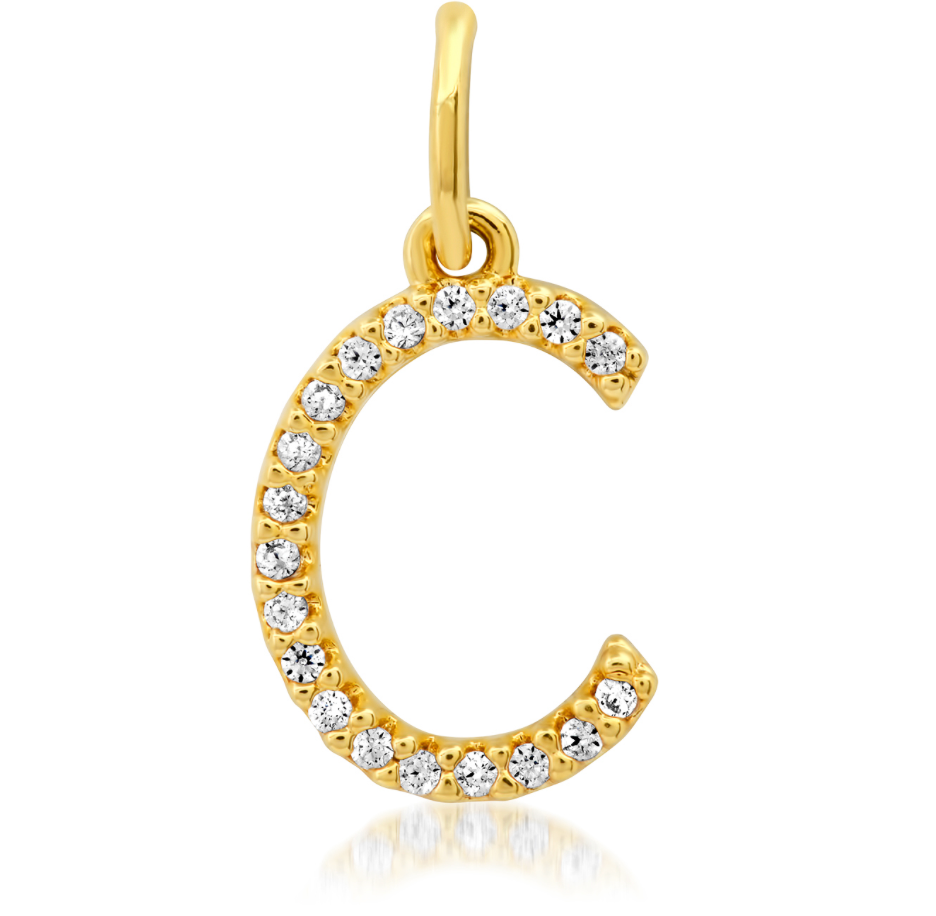 CZ Initial Necklace