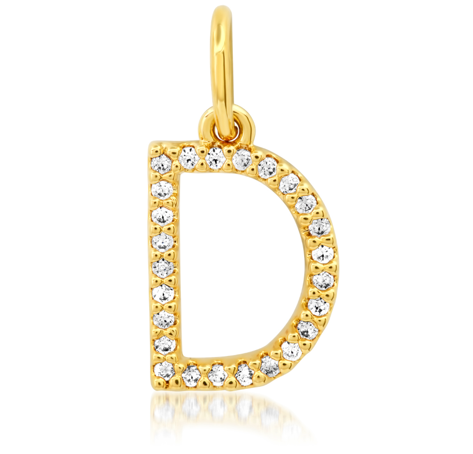 CZ Initial Necklace