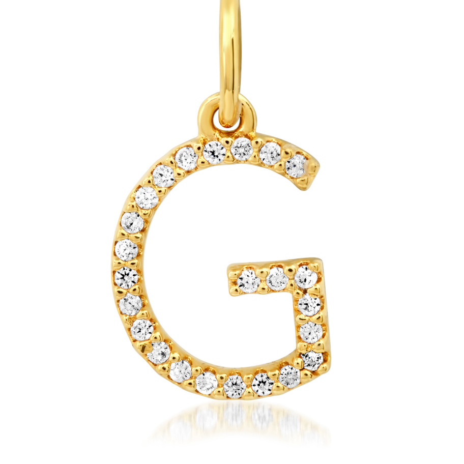 CZ Initial Necklace