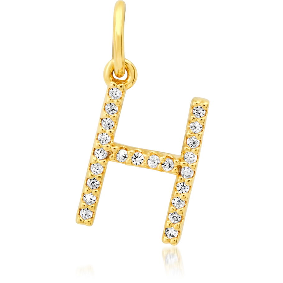 CZ Initial Necklace
