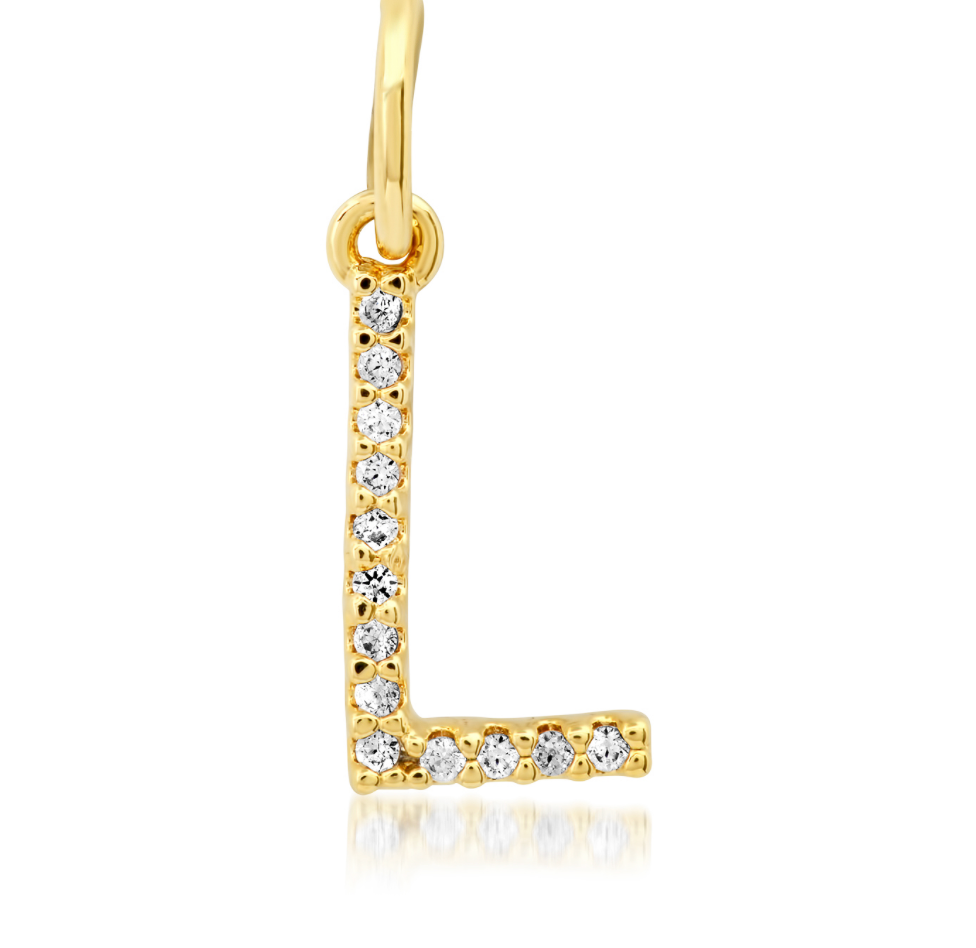 CZ Initial Necklace