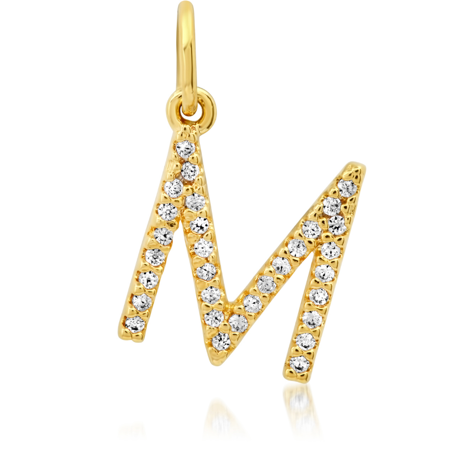 CZ Initial Necklace