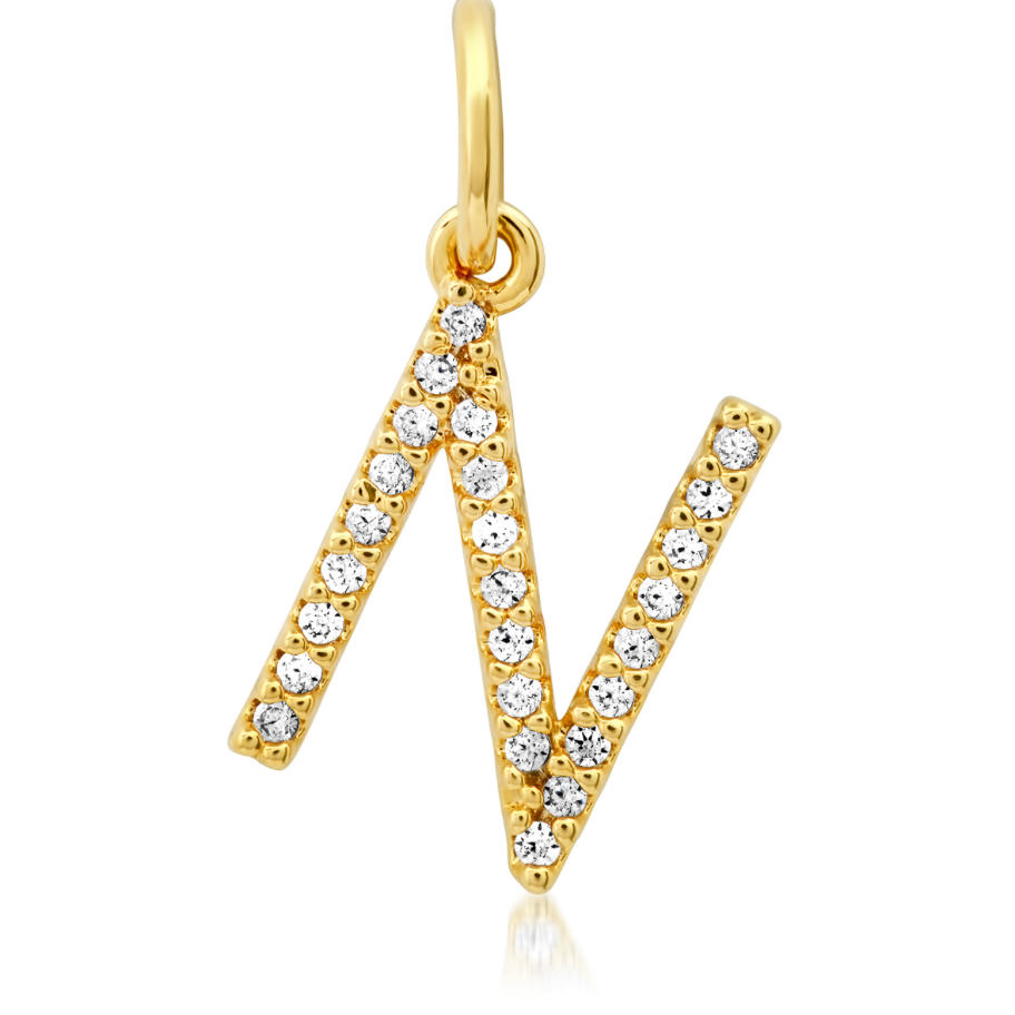 CZ Initial Necklace