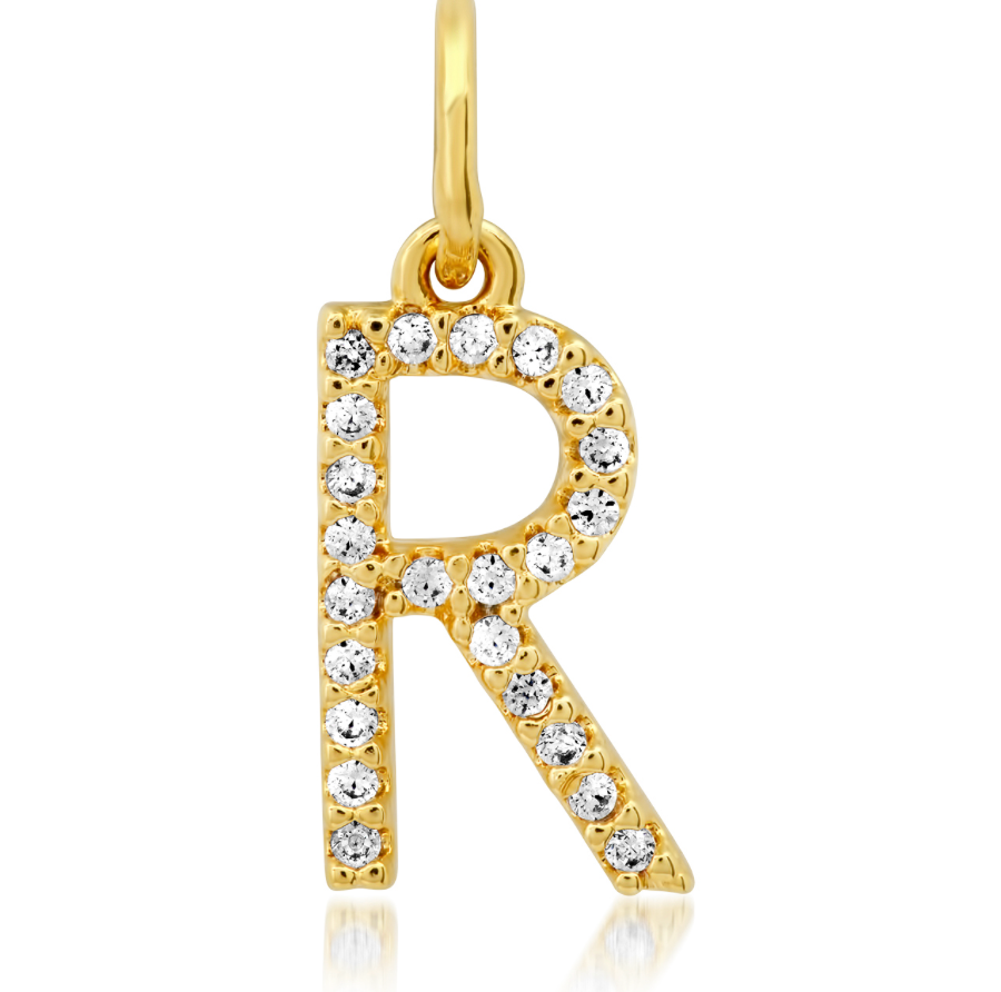 CZ Initial Necklace