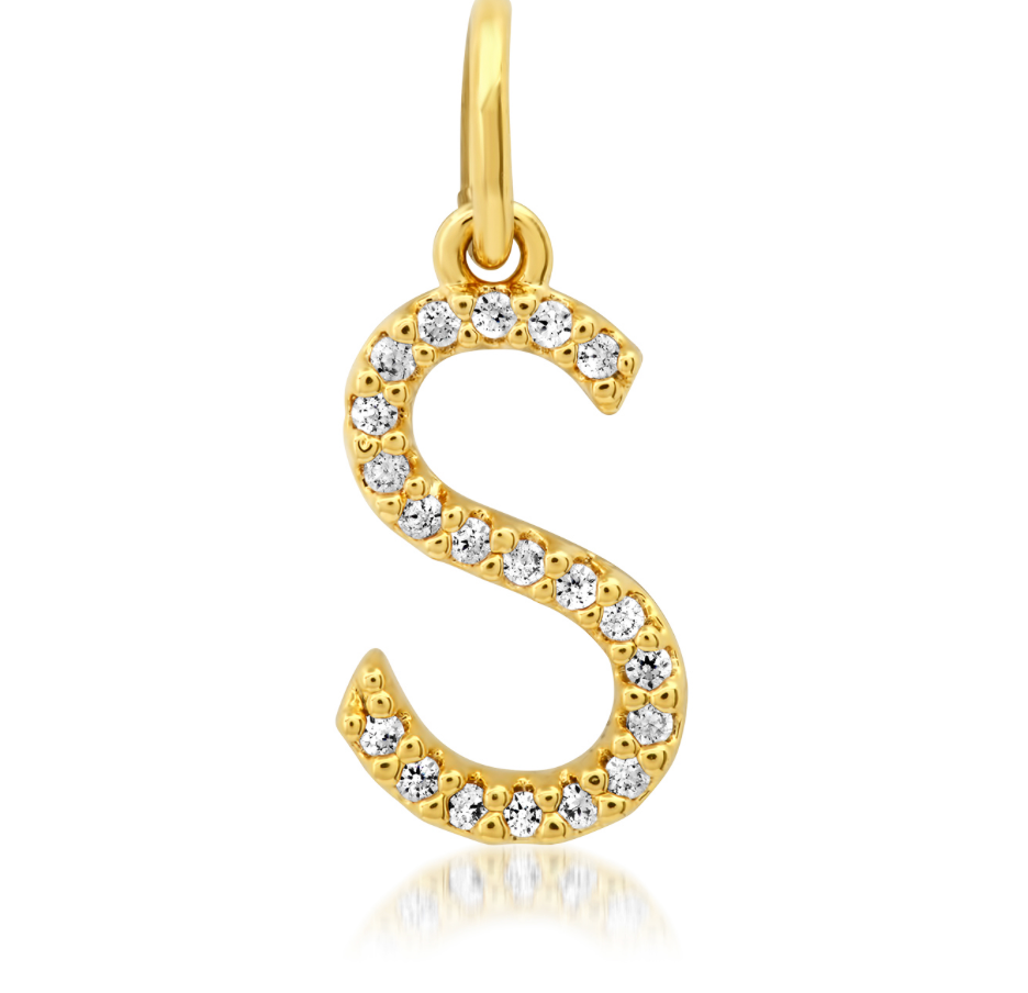 CZ Initial Necklace