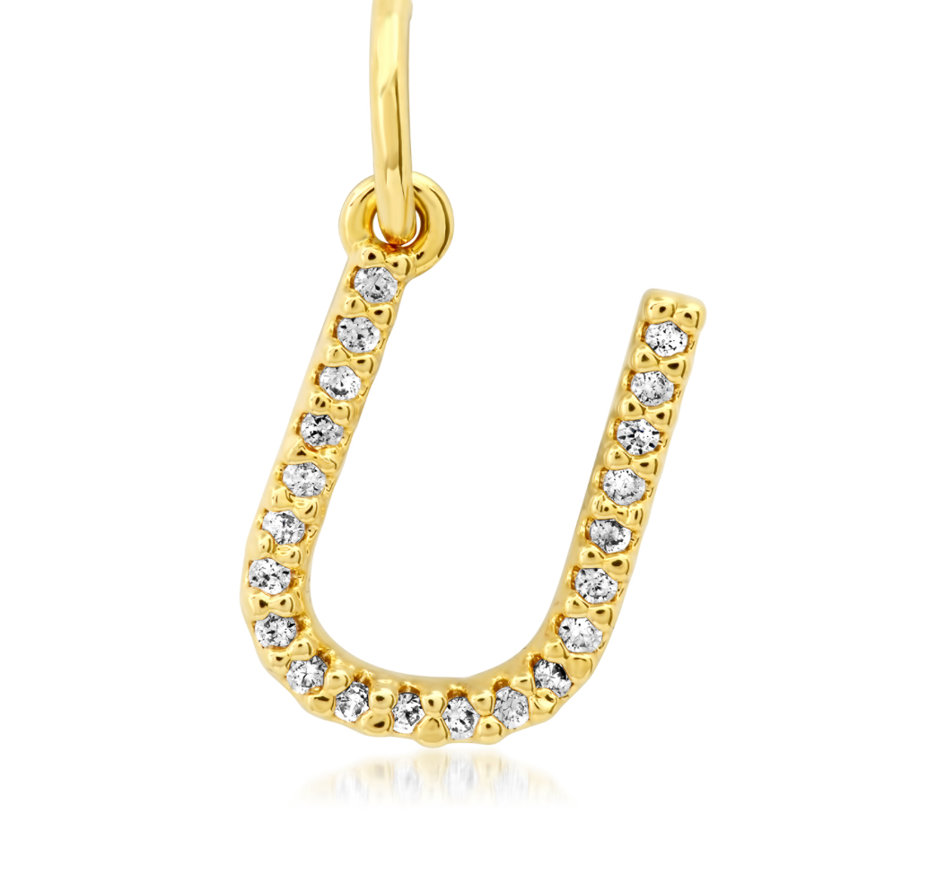 CZ Initial Necklace