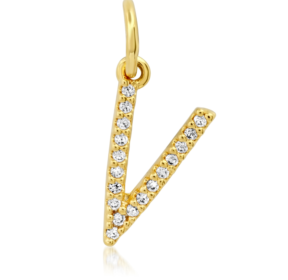 CZ Initial Necklace