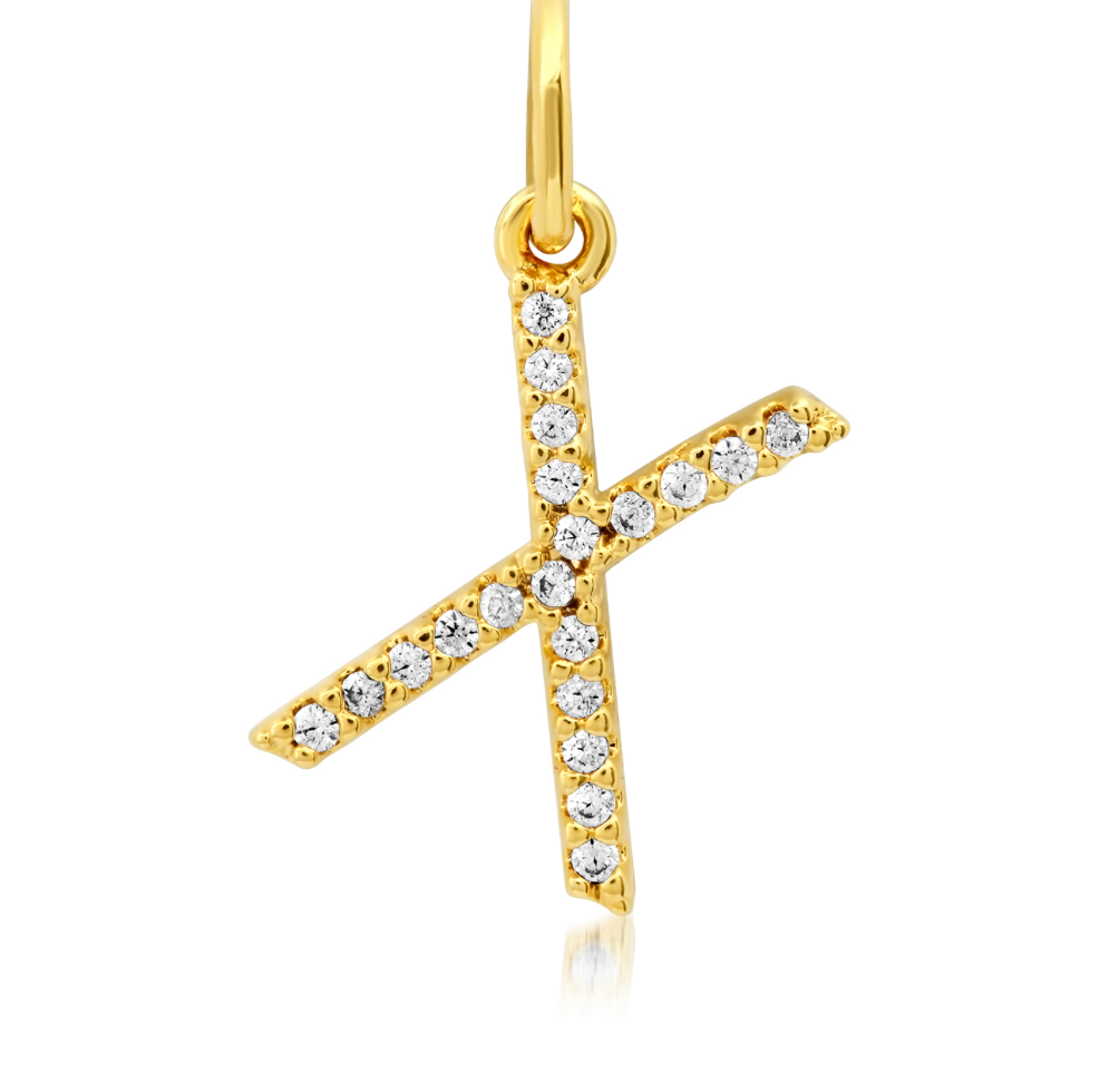 CZ Initial Necklace
