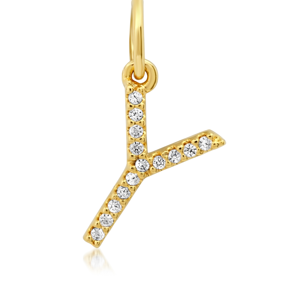 CZ Initial Necklace
