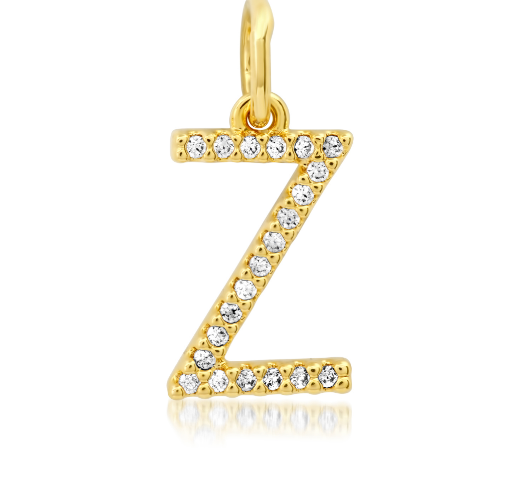 CZ Initial Necklace