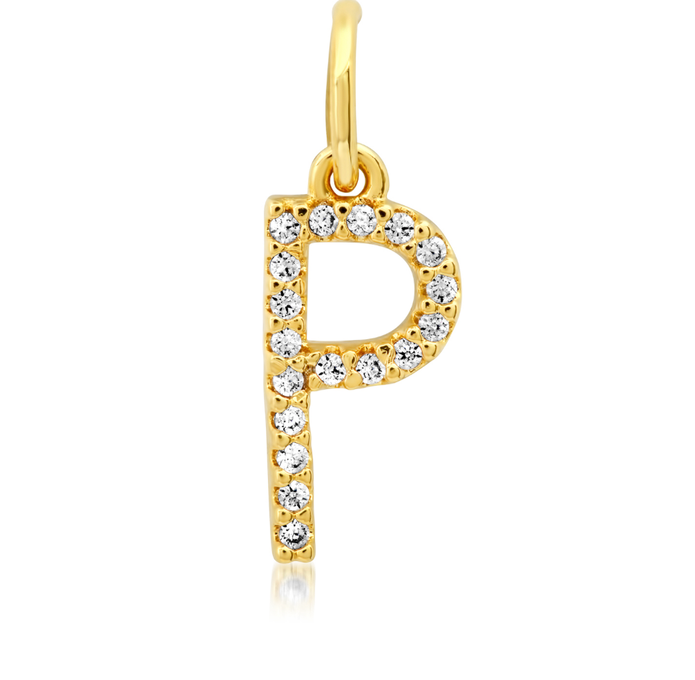 CZ Initial Necklace