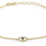 Pave Evil Eye Bracelet