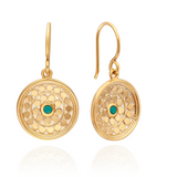 Turquoise Rosetta Dish Earrings