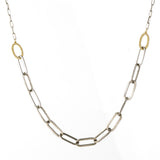 Large Two-Tone Paperclip Chain