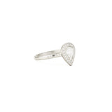 Colorless Pear Diamond Ring [0.54ct]