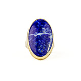 Long Oval Lapis Ring