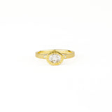 Oval Basket Ring with Engraving