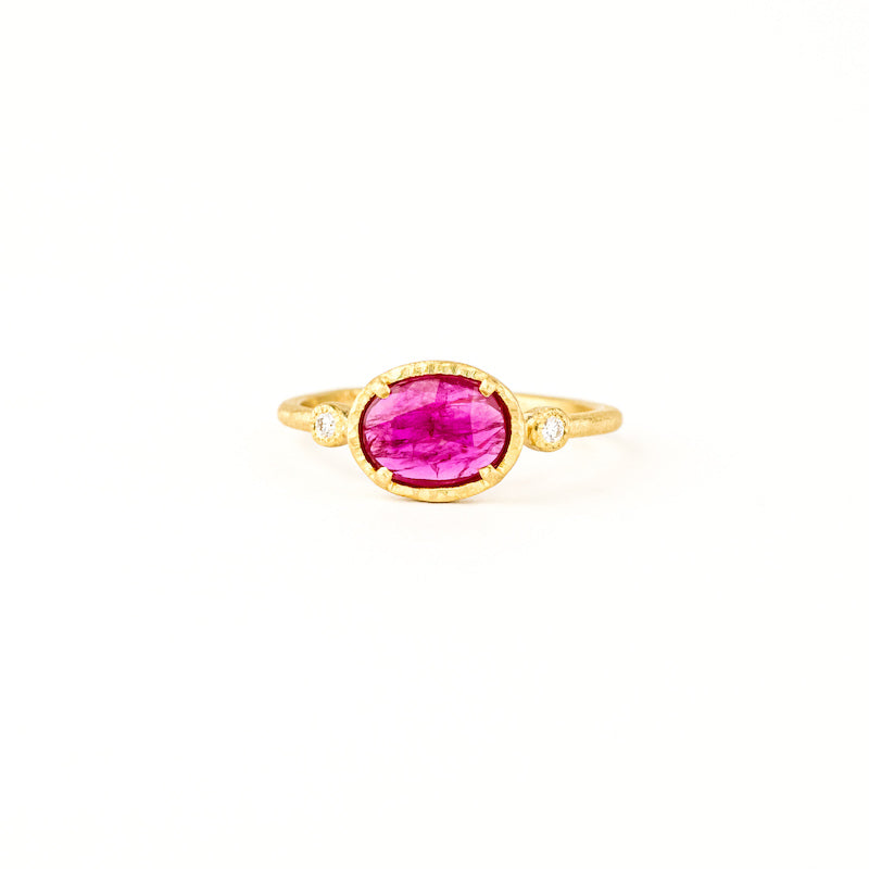 Ruby Muguet Diamond Ring